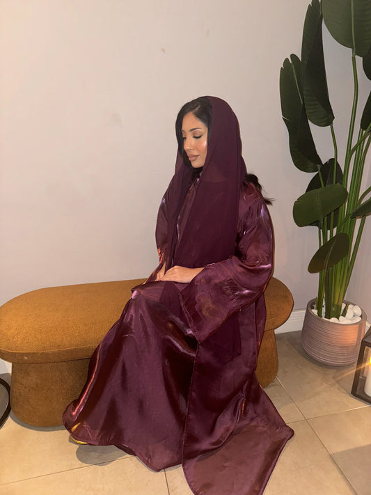 Khaleeji organza abaya