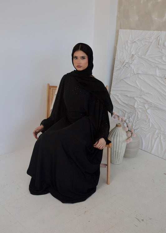 Butterfly tie abaya