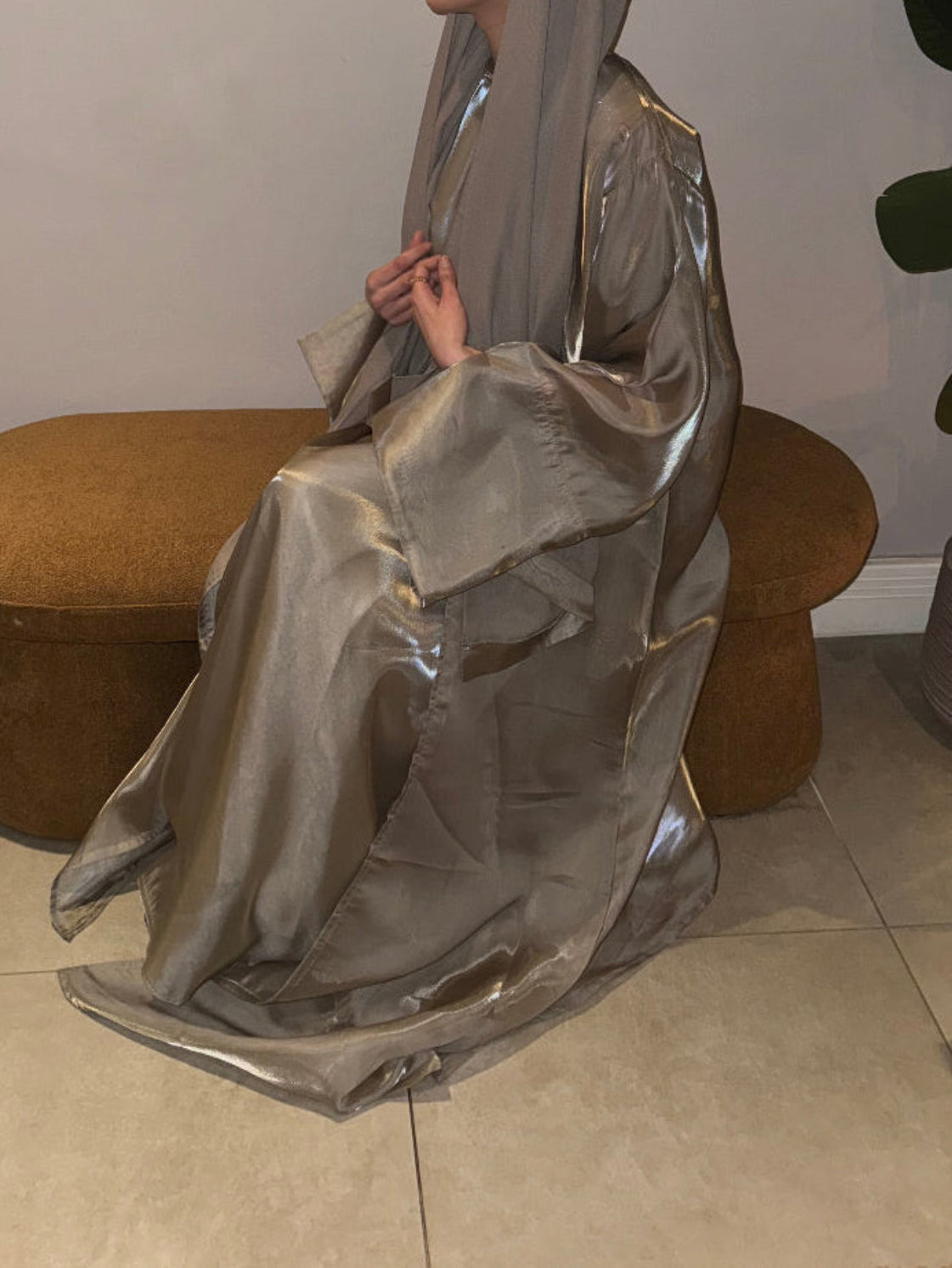 Khaleeji organza abaya